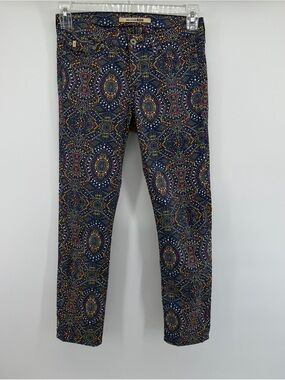 Big Star Navy Multicolor Printed Skinny Jeans